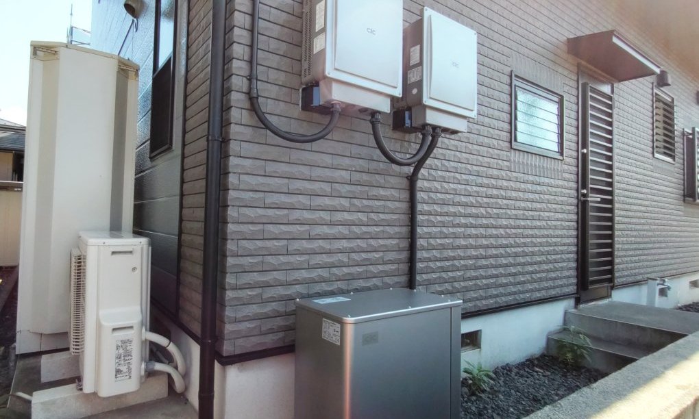 蓄電池設置後の外壁写真